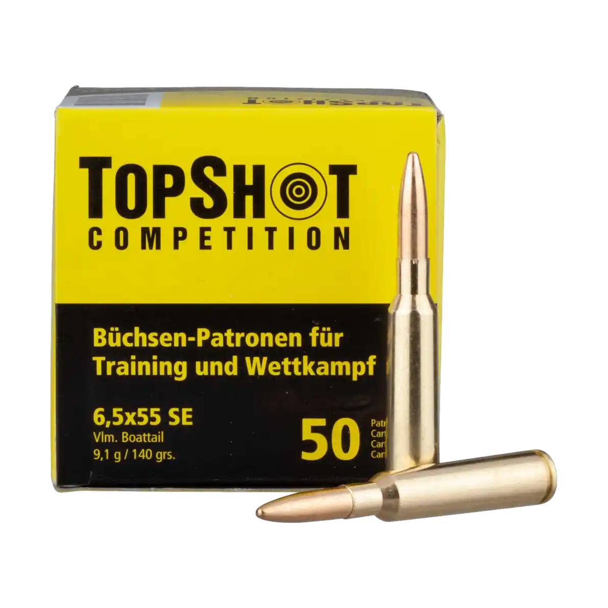 6.5x55se TopShot <br><b>Competition | 9.1g | 140grs </b><br>6.5x55mm SE | 50 Schuss 1