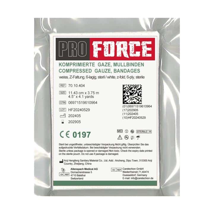Proforce komprimierte Z-Fold Gaze steril Proforce komprimierte Z-Fold Gaze steril