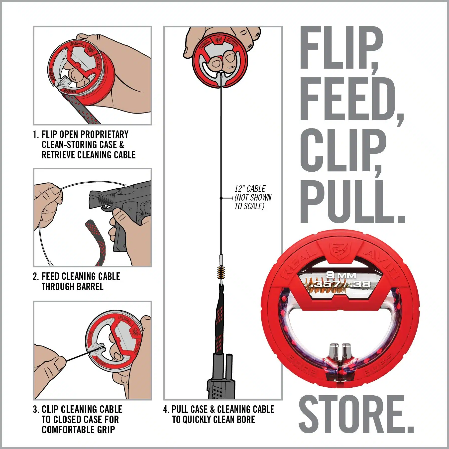 Real Avid <br><b>Reinigungsschnur BORE BOSS® <br></b> 4