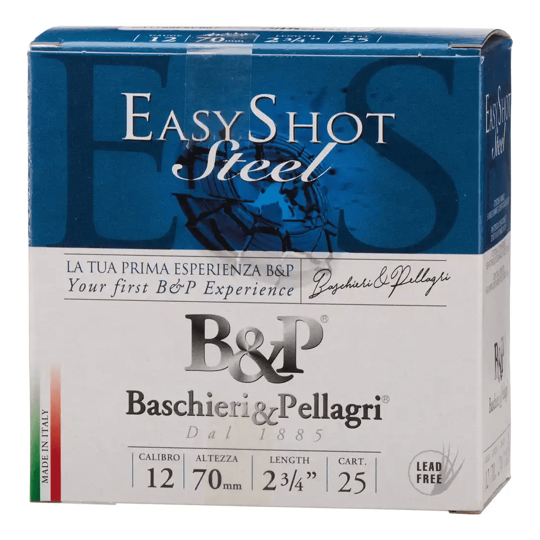 Baschieri & Pellagri 12-70 Easy Shot Steel 24g-2,5mm-1 Baschieri & Pellagri <br><b> Easy Shot Steel | 24g | 2,5mm</b><br>12/70 1