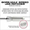 Bore-MaxSpeedCleanUpgradeSet-HANDGUN380cal9mm38SPC357cal_004 Real Avid <br><b>BORE-MAX™ SPEED JAG PATCHES™ REFILL </b><br> 8