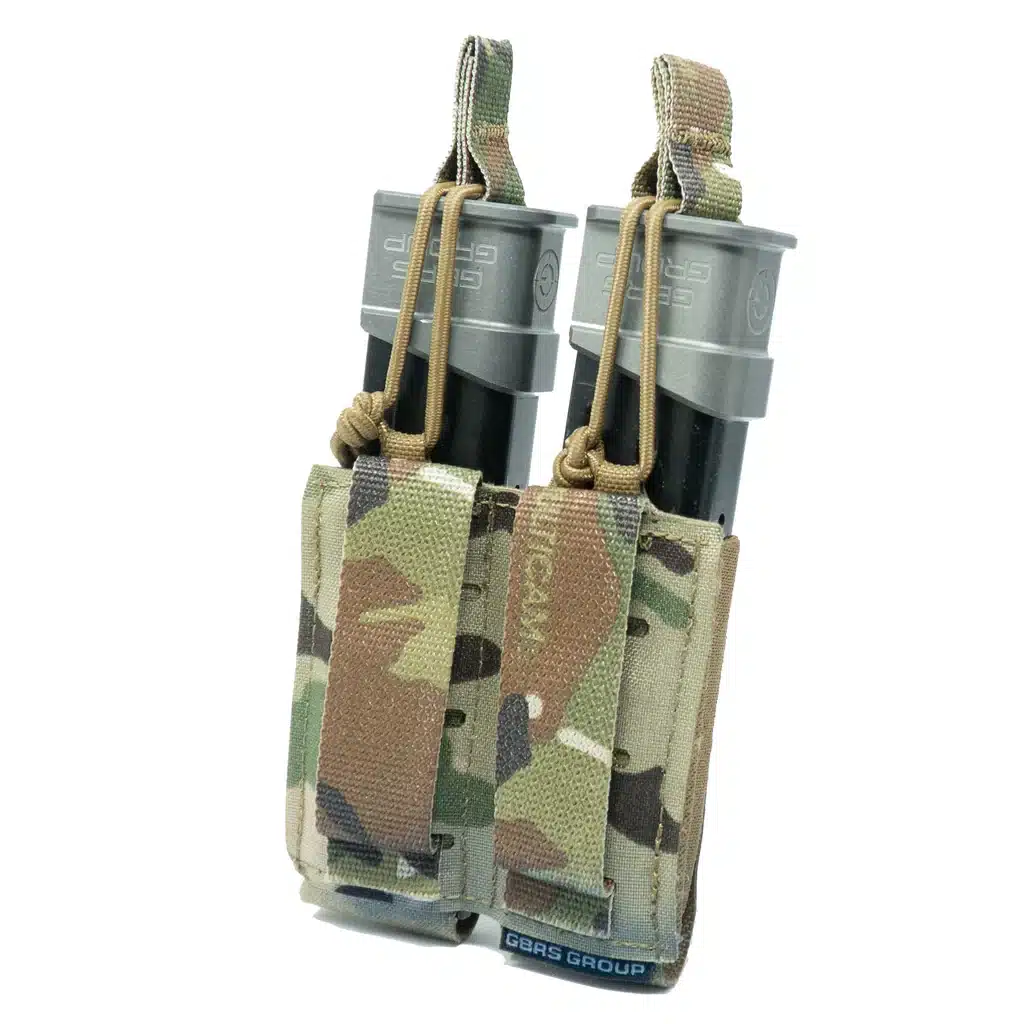 GBRS GROUP Double Pistol Magazine Pouch - Bungee Retention GBRS GROUP Double Pistol Magazine Pouch - Bungee Retention