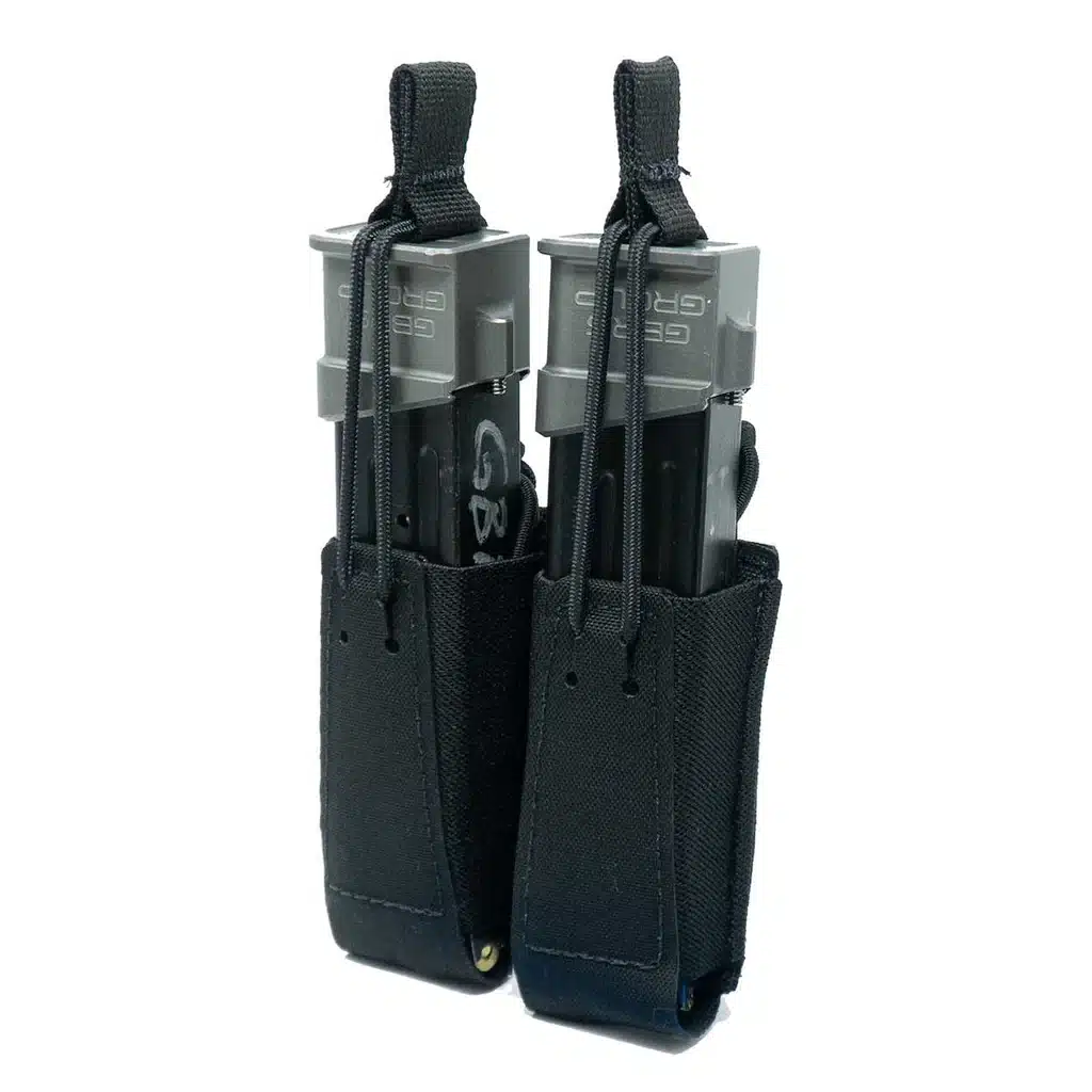GBRS GROUP Double Pistol Magazine Pouch - Bungee Retention GBRS GROUP Double Pistol Magazine Pouch - Bungee Retention