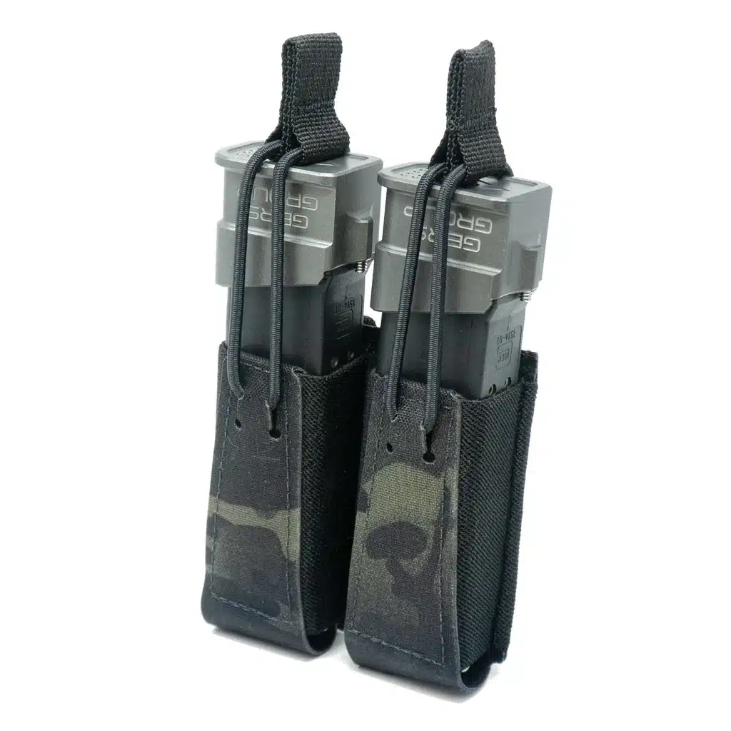 GBRS GROUP Double Pistol Magazine Pouch - Bungee Retention GBRS GROUP Double Pistol Magazine Pouch - Bungee Retention