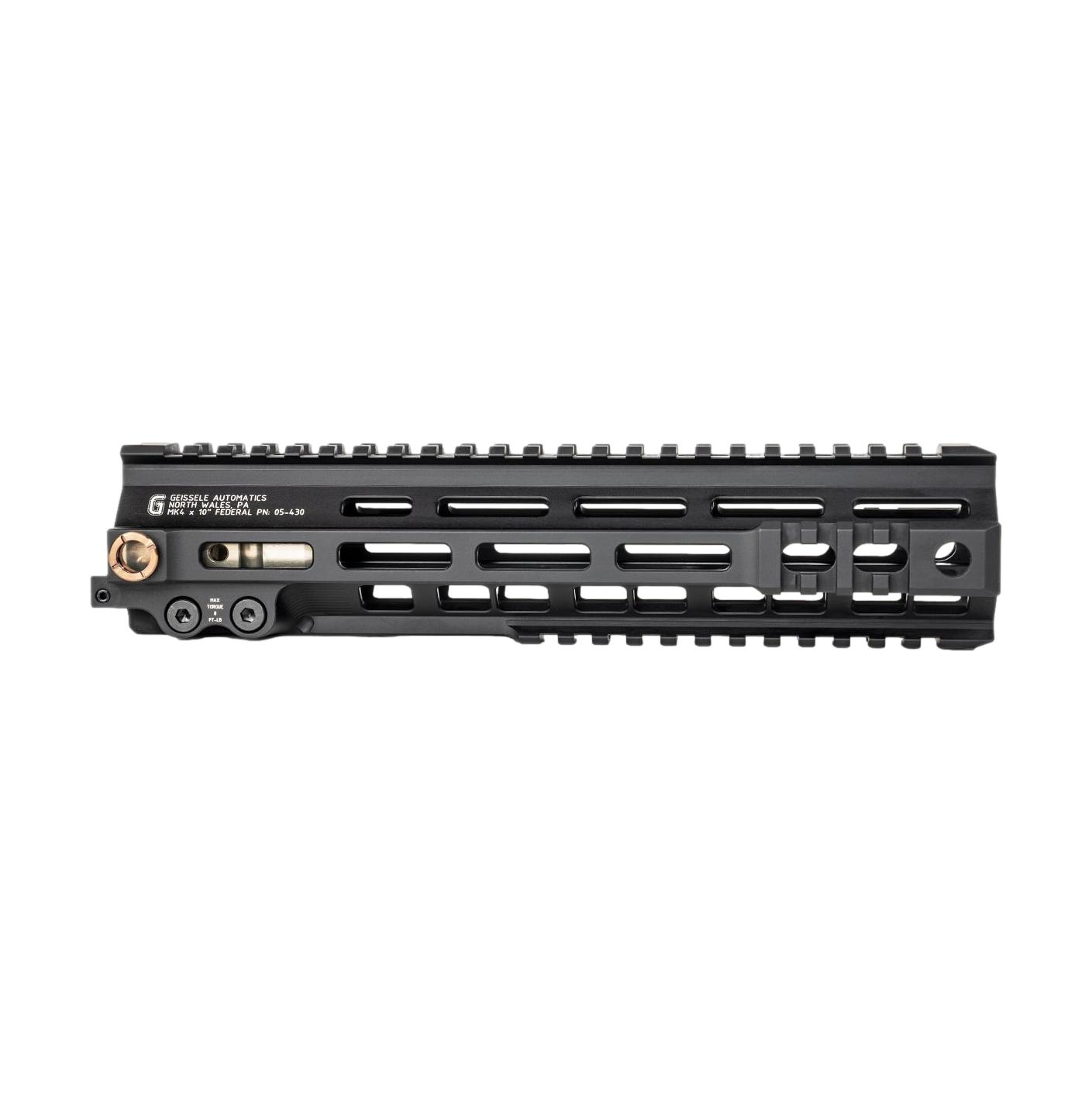 Geissele Super Modular Rail MK4 Federal M-LOK 10 - blk -0 Geissele Super Modular Rail MK4 Federal M-LOK 10"