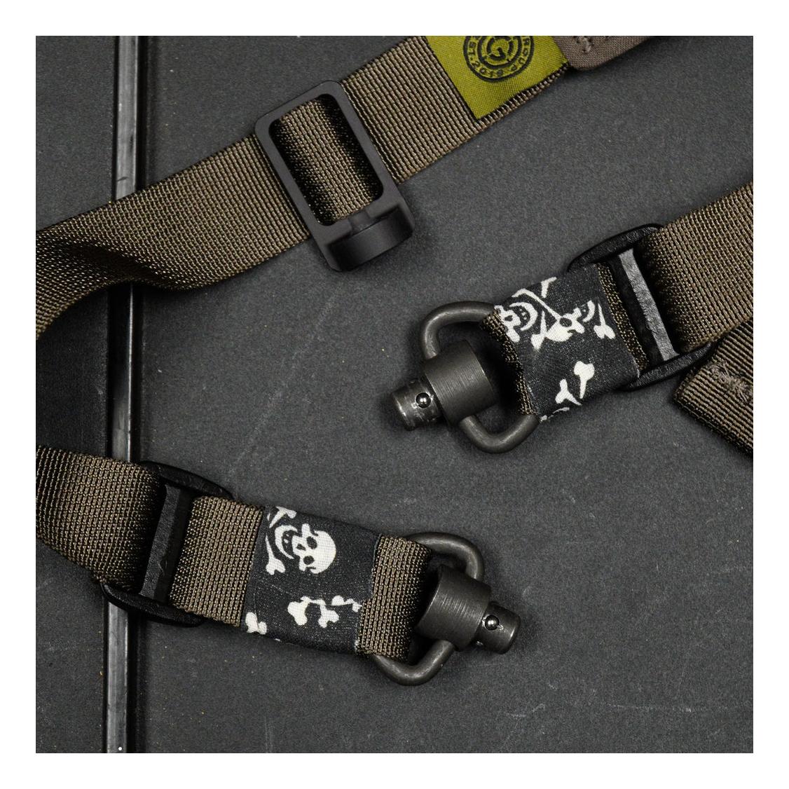 Grovtec D-Loop Heavy Duty Push Button Quick Detach QD Swivel