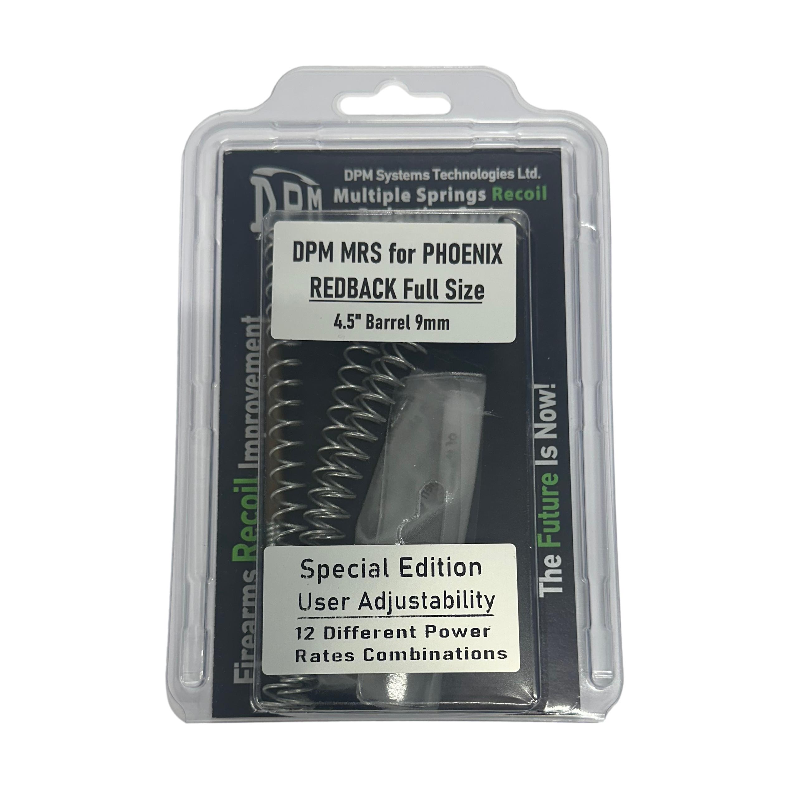 DPM Systems <br><b>Recoil Reduction System </b><br> Phoenix RedBack FS 4.5" 9mm 2