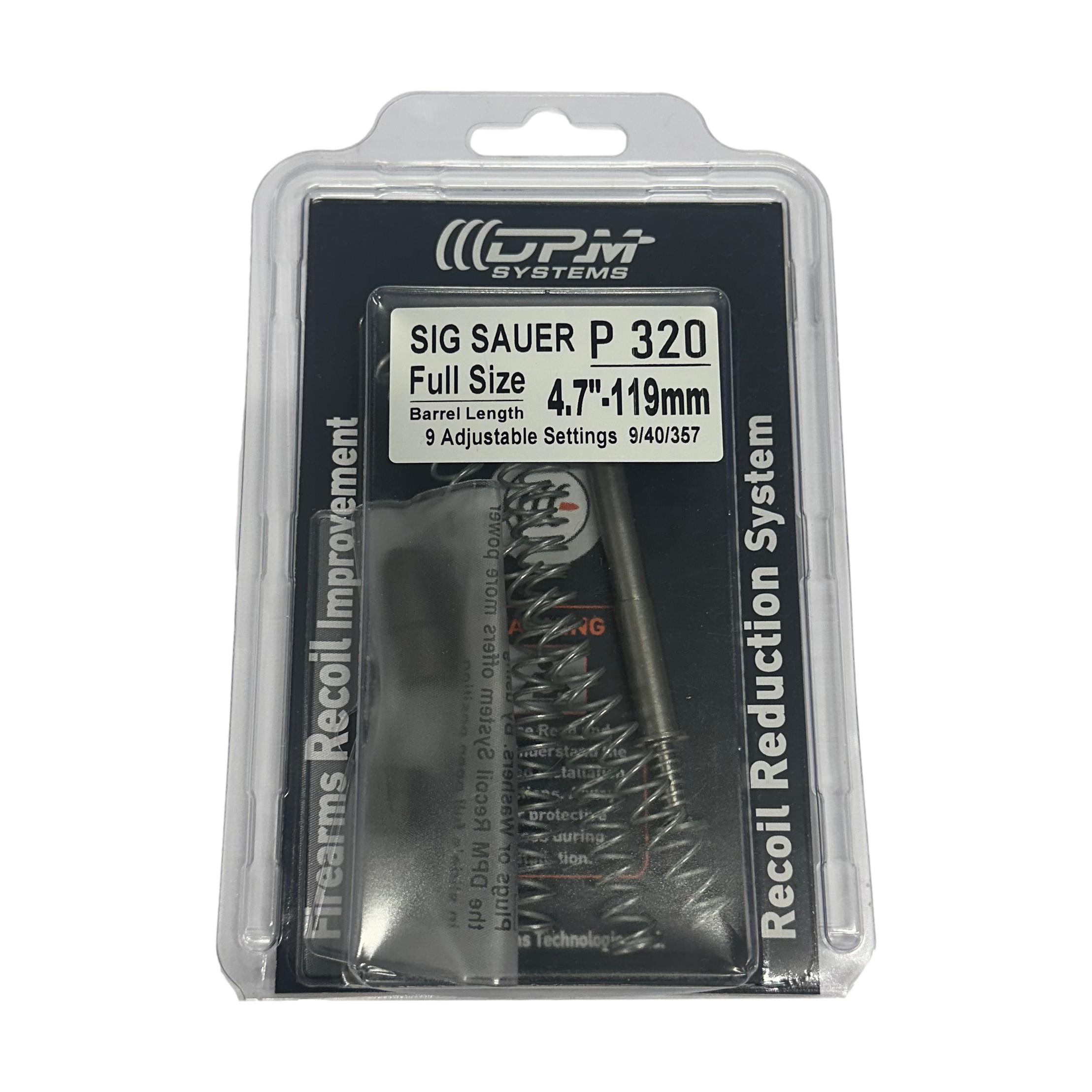 DPM Systems <br><b>Recoil Reduction System </b><br> Sig Sauer P320 Full Size 4.7" 2