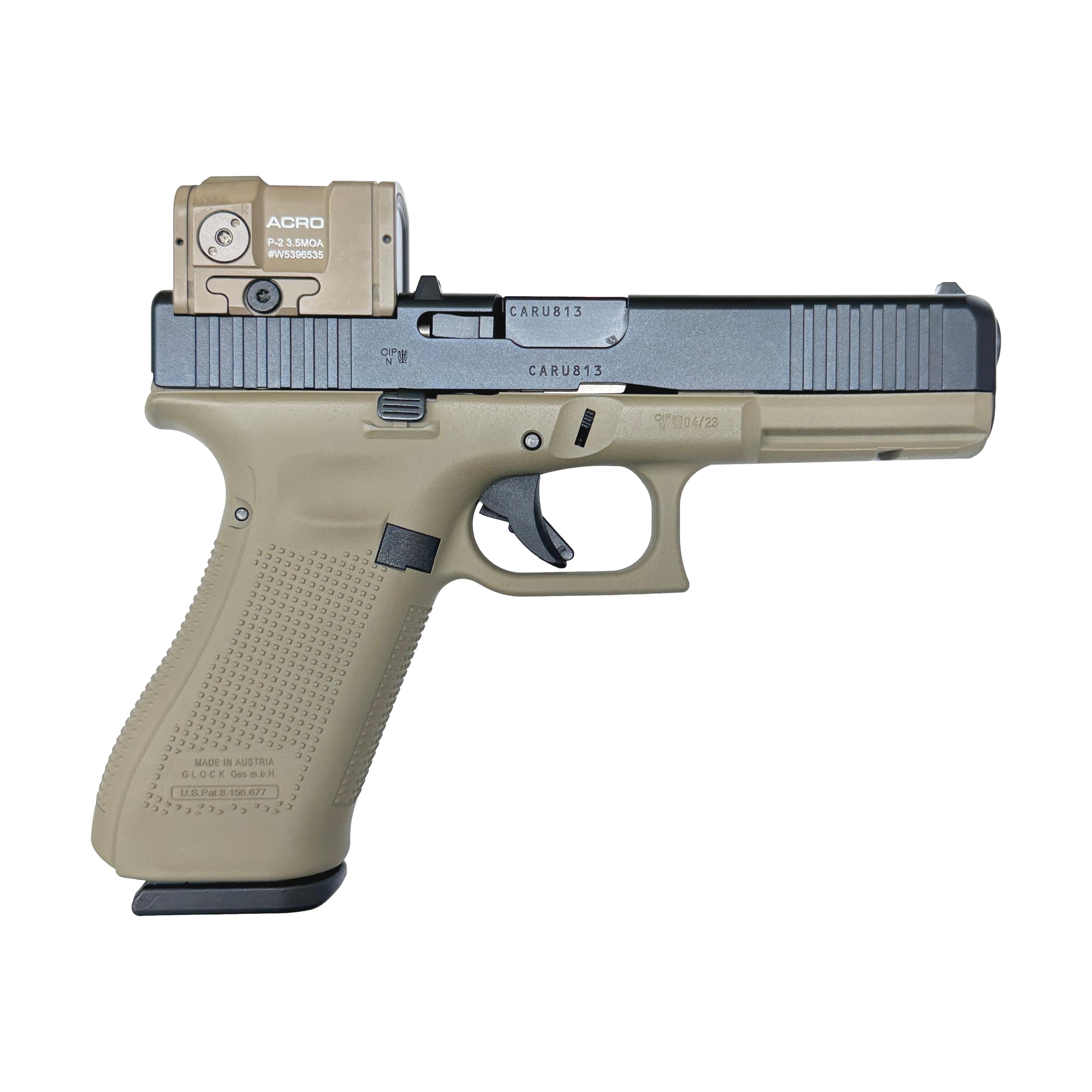 GLOCK G17 Gen5 ACRO-CUT FDE 9mm Para GLOCK G17 Gen5 ACRO-CUT FDE 9mm Para