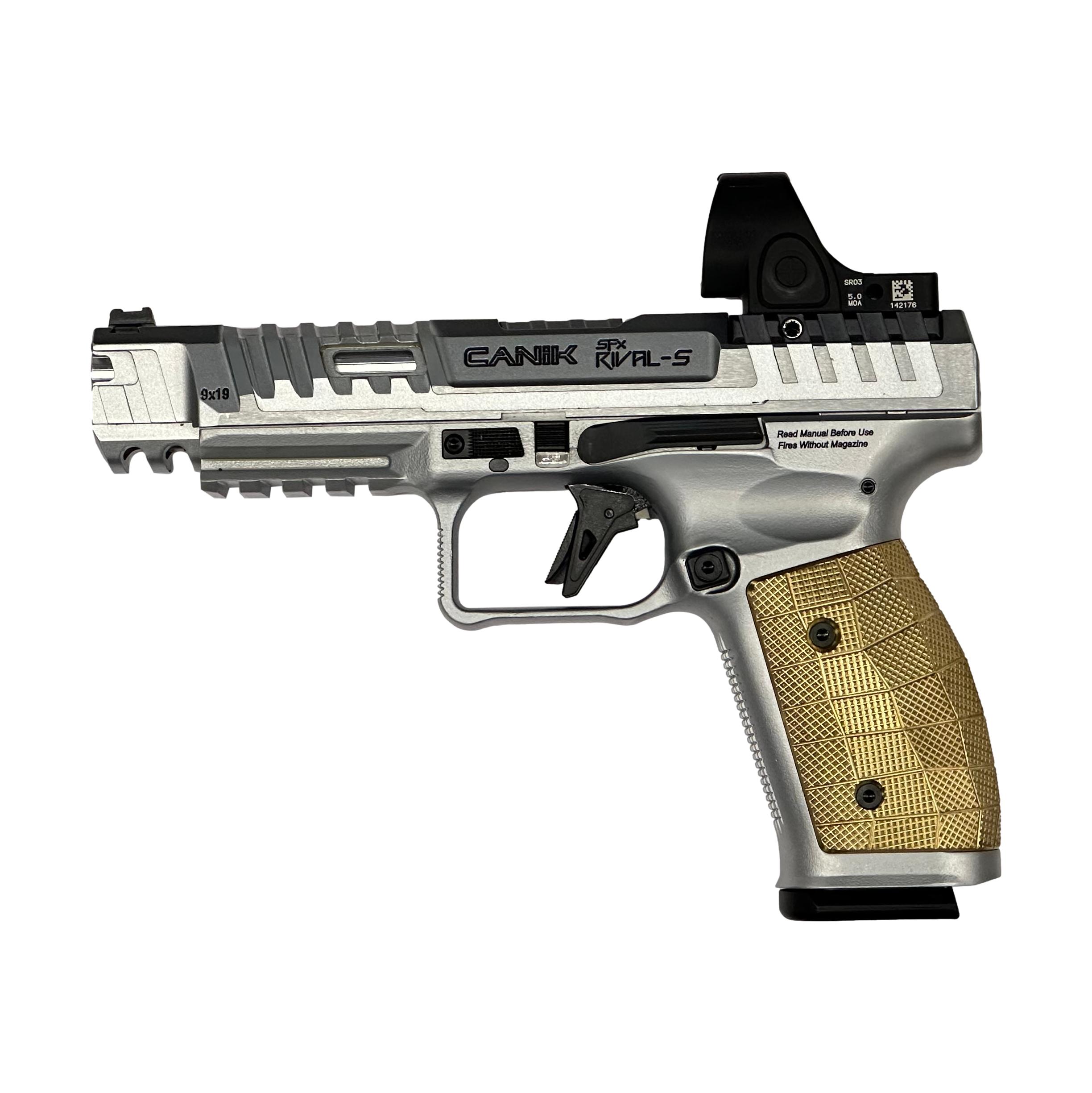 RIVAL-S Match CANiK <br><b> SFx RIVAL-S | Match Production </b><br>9mm Para | SRO | DPM | LokGrips | Chrome 1