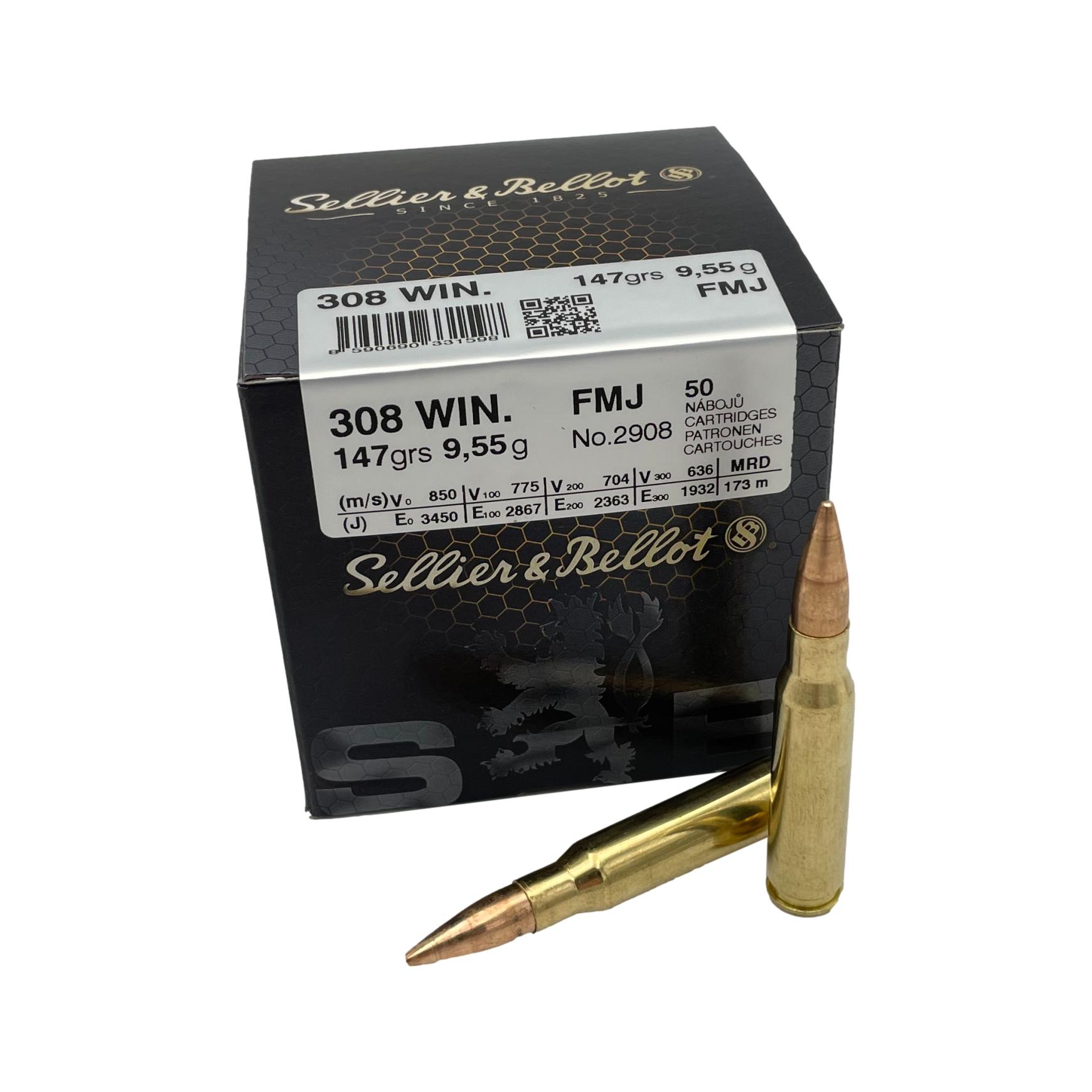 Sellier & Bellot FMJ .308/147grs