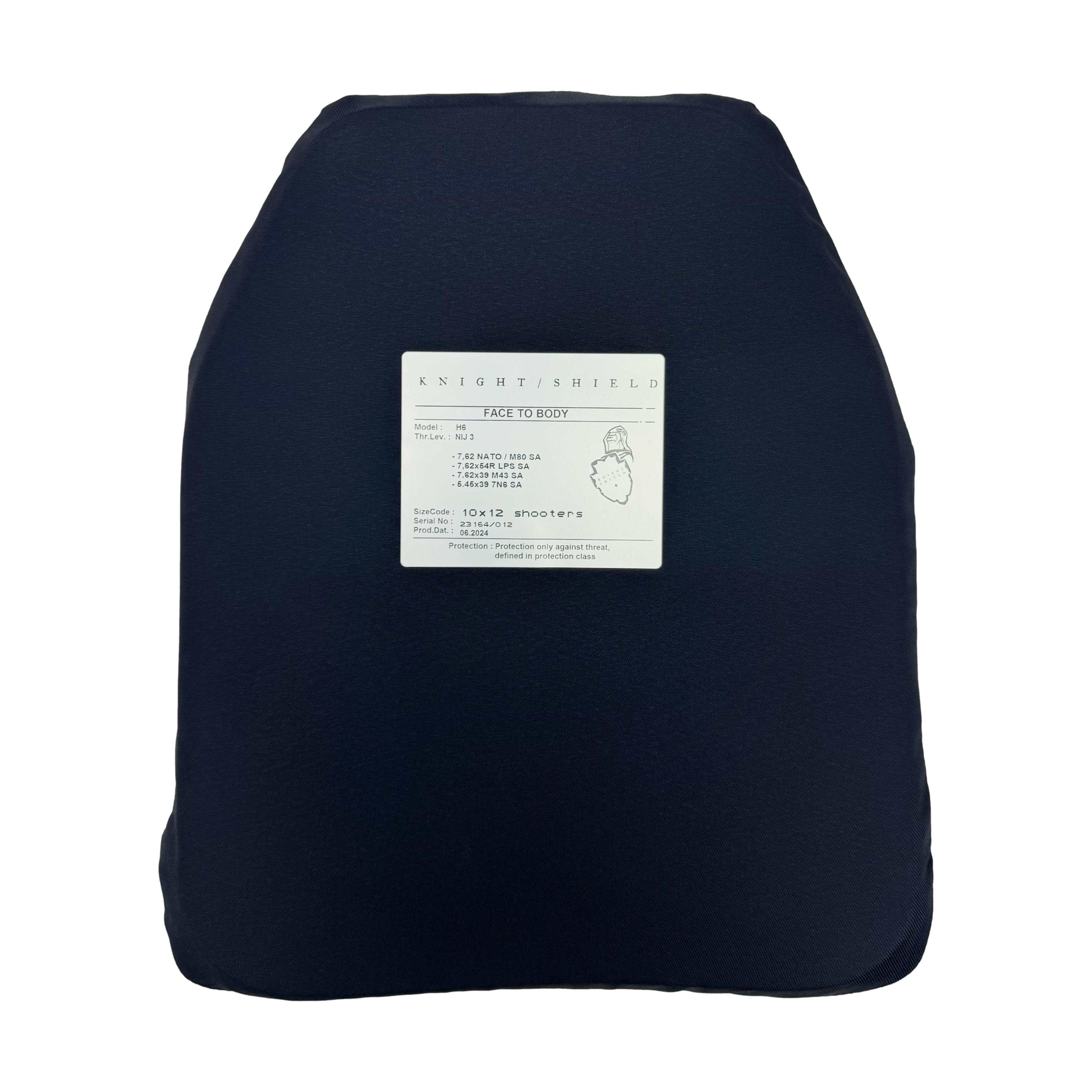 Knight Shield H6 Ballistische Platte 1250g PlateSox