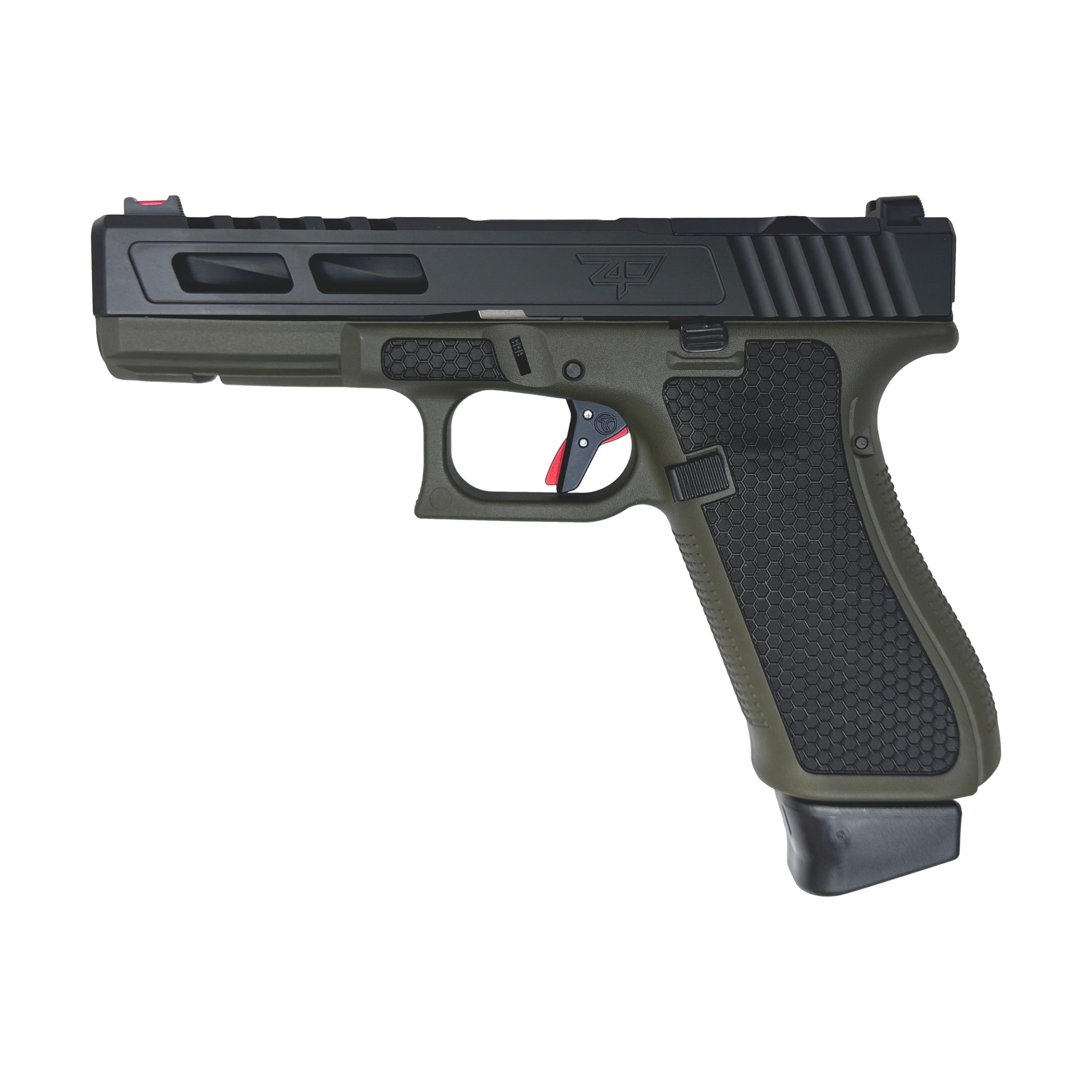 THORON CUSTOM GLOCK G17 Gen5 ZAFFIRI Precision OD-Green THORON CUSTOM GLOCK G17 Gen5 ZAFFIRI Precision OD-Green