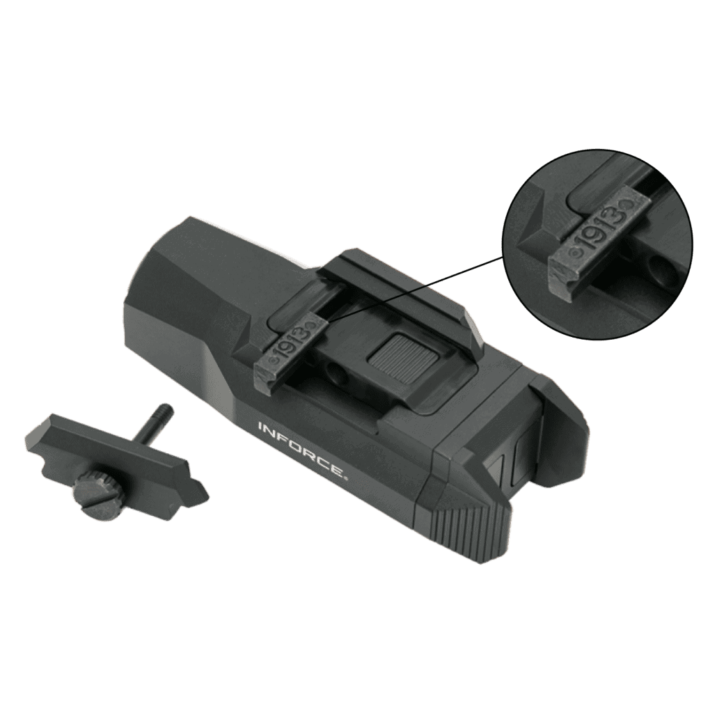 Inforce Weapon Mounted Light Wild2 - Black-3-1 Inforce <br><b>Wild2 Light | Black</b><br>1000 Lumen 4