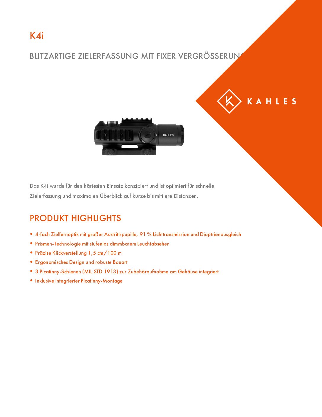 KAHLES <br><b>K4i 4x30i </b><br>Circle Dot 2