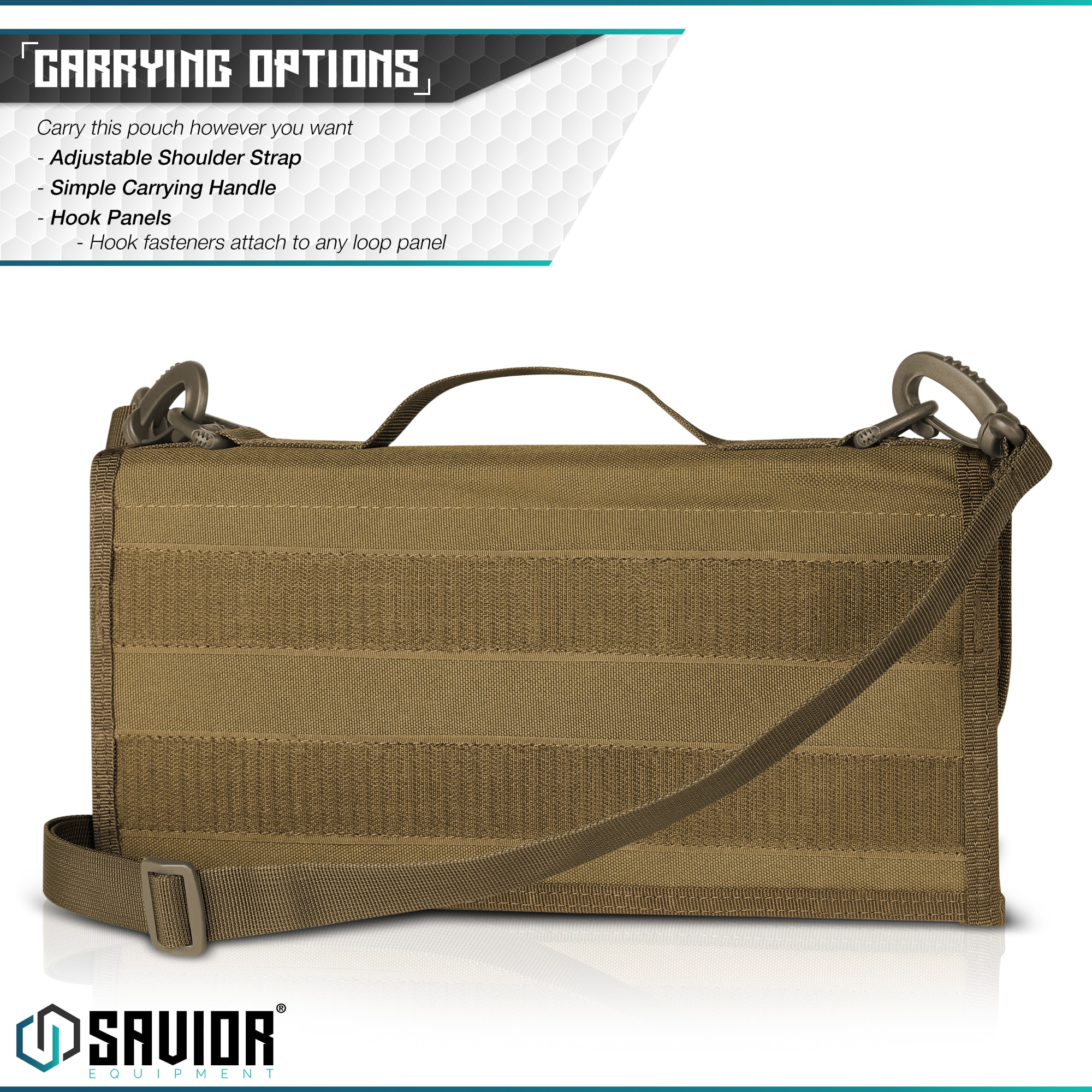 MP-PS-X6-ST-TN-6 Savior Equipment <br><b>PISTOL MAG POUCH </b><br>WITH SLING | 6 Mag 2