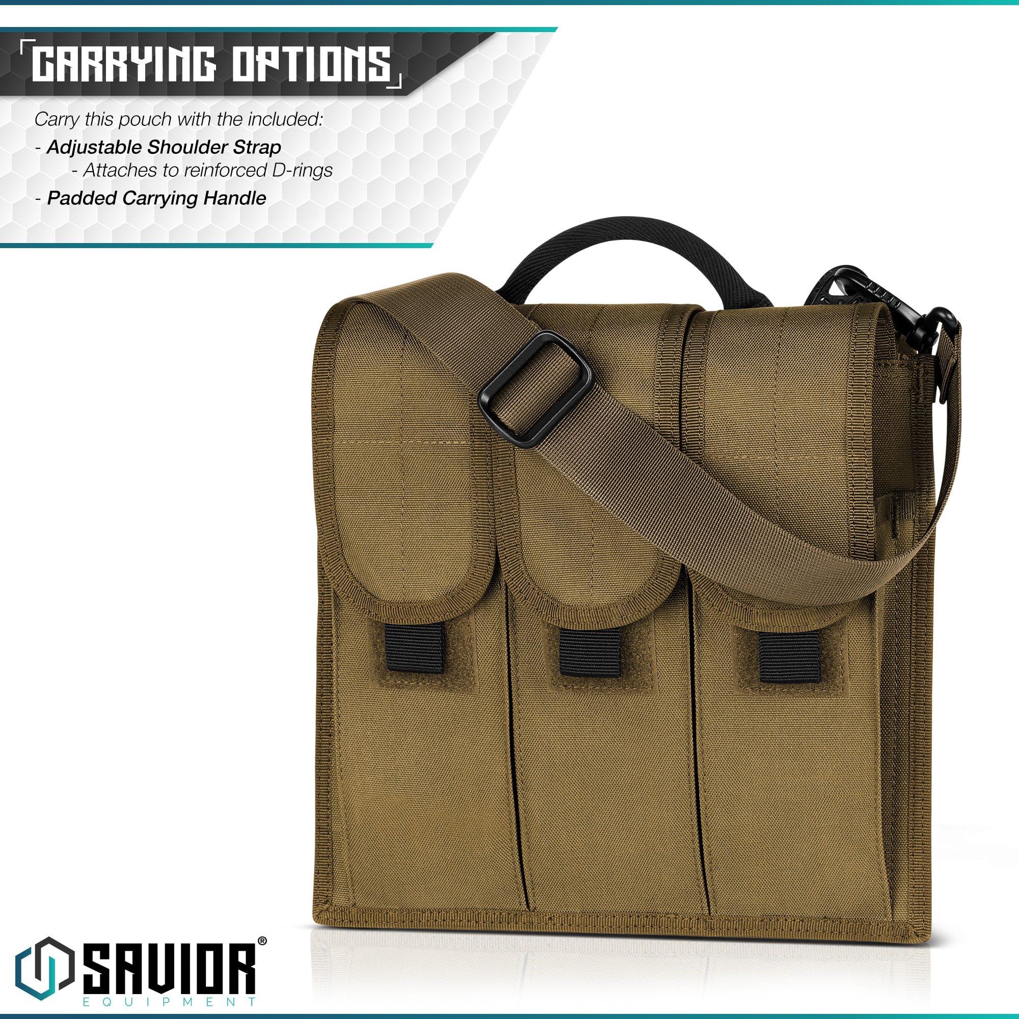 Savior Equipment <br><b>RIFLE MAG POUCH </b><br>WITH SLING | 6 Mag 3