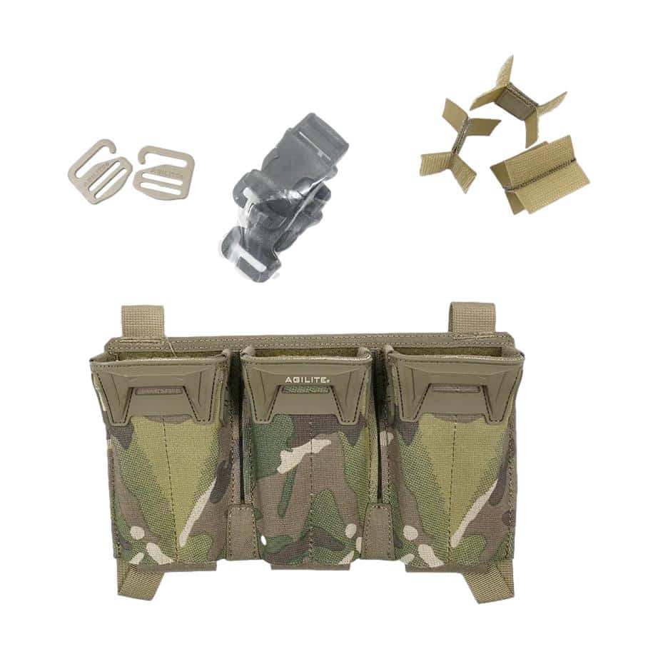 Agilite Pincer PLACARD Multi-Caliber Triple Mag Pouch Agilite Pincer PLACARD Multi-Caliber Triple Mag Pouch