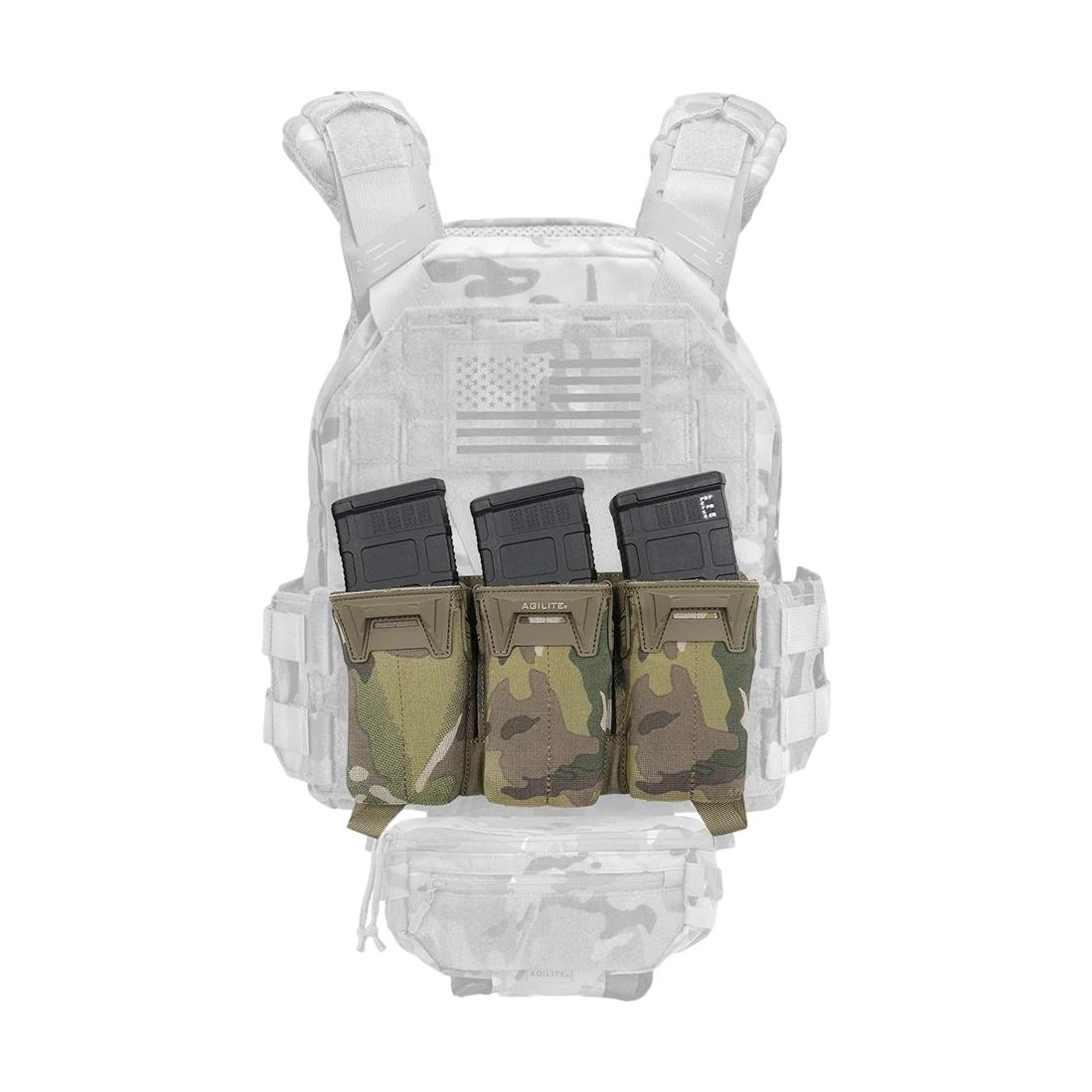 Agilite Pincer PLACARD Multi-Caliber Triple Mag Pouch Agilite Pincer PLACARD Multi-Caliber Triple Mag Pouch