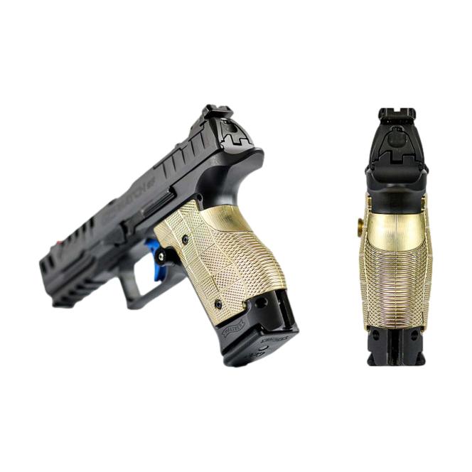 LokGrips LOKGrips<br><b>Walther Q5 | Q4 | PDP Compact SF Palm Swell GridLOK </b><br> Brass | 3