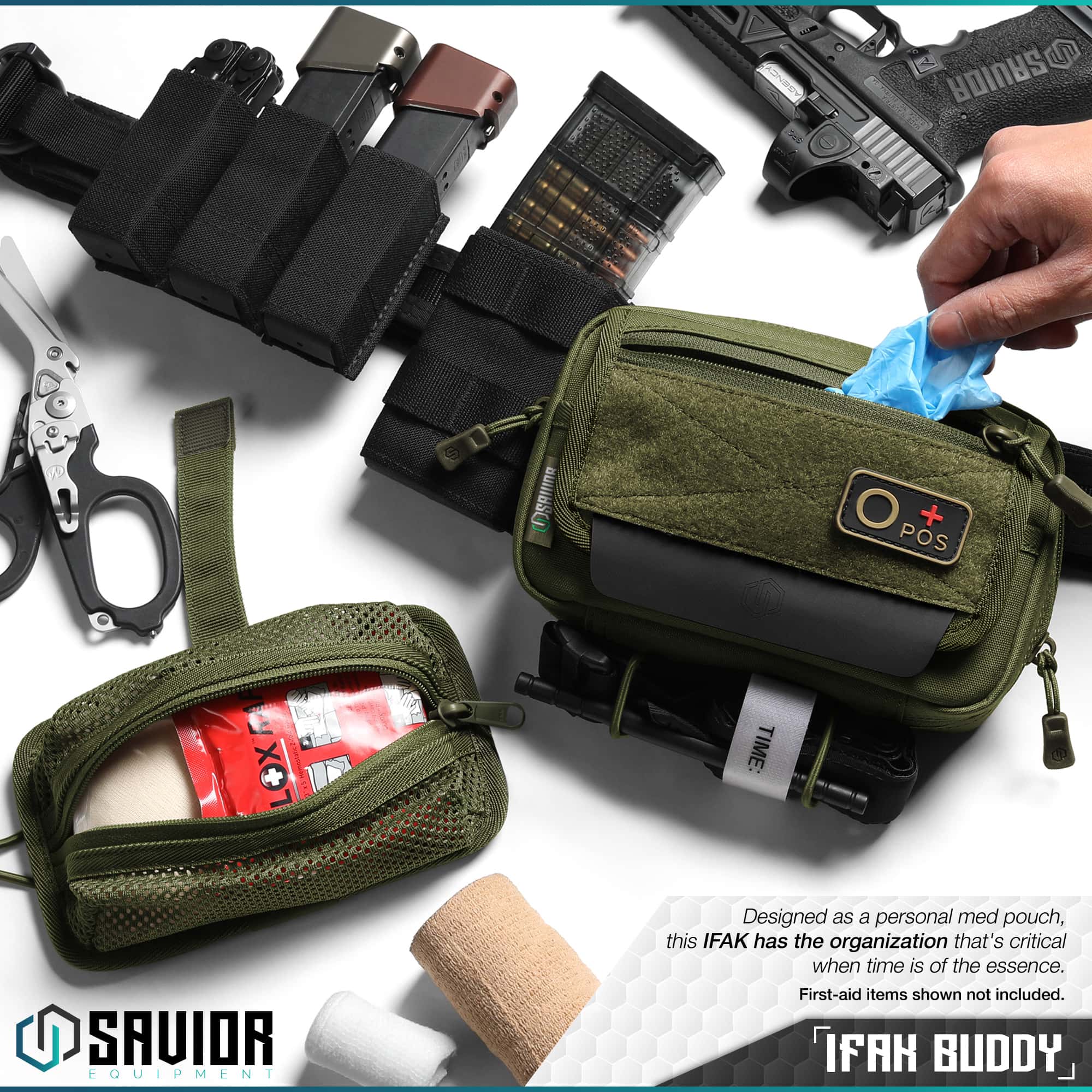 Savior Equipment <br><b>INDIVIDUAL MEDICAL POUCH </b><br>IFAK BUDDY 3