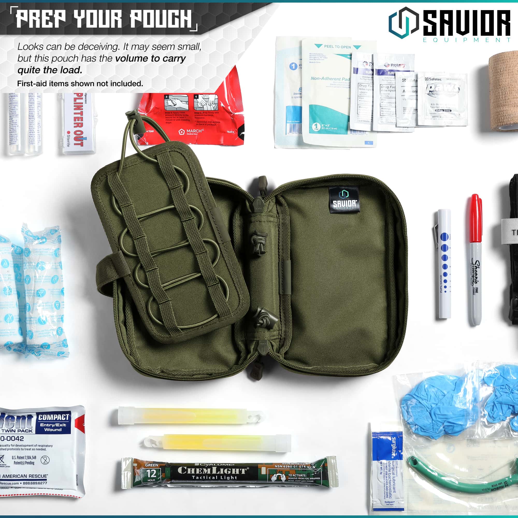 Savior Equipment <br><b>INDIVIDUAL MEDICAL POUCH </b><br>IFAK BUDDY 6
