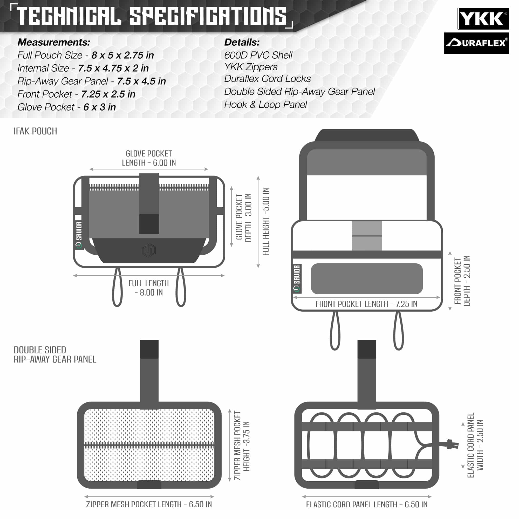 Savior Equipment <br><b>INDIVIDUAL MEDICAL POUCH </b><br>IFAK BUDDY 7
