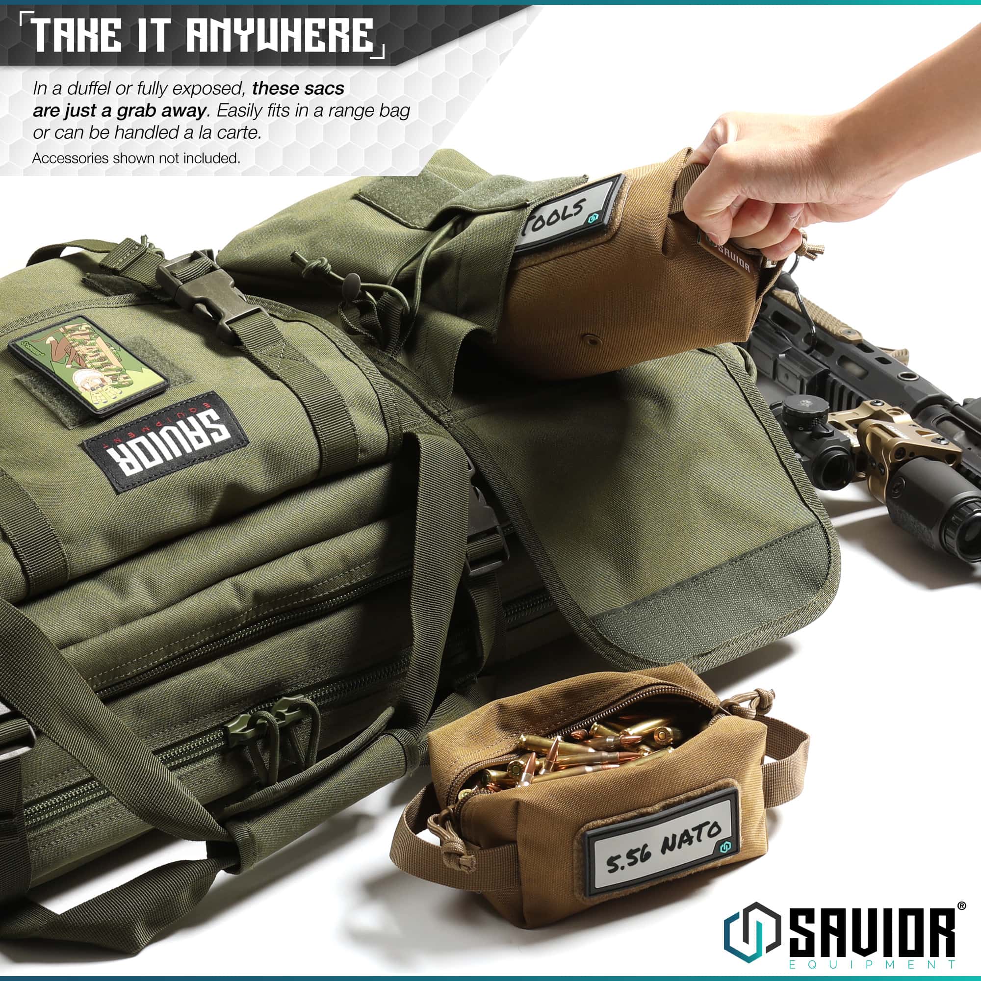 Savior Equipment <br><b>SOFT AMMO CARRIER </b><br>LOOSE SAC MINI | 4 Pack 7
