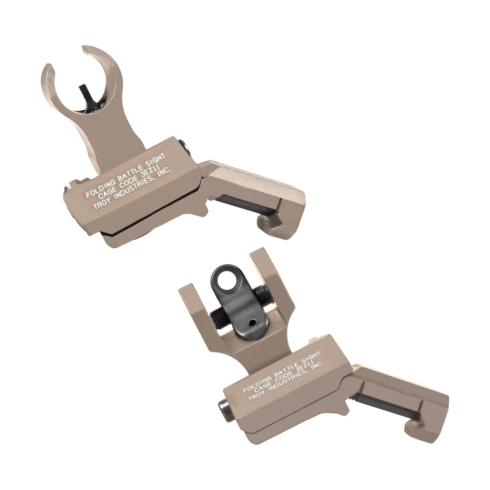 TROY Industries 45⁰ Offset BattleSight Set – HK Front & Round Rear TROY Industries 45⁰ Offset BattleSight Set – HK Front & Round Rear