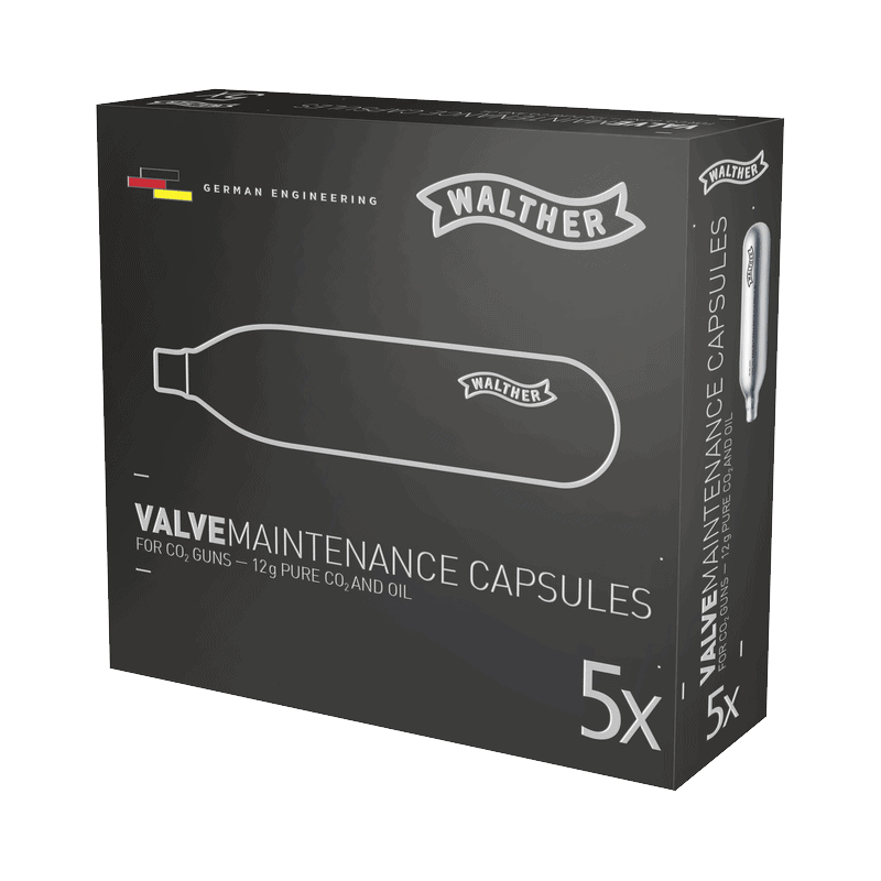 Uny7n7ccXNMCswKZYLnrb Walther <br><b>CO2 Wartungskapseln 12g </b><br> 5 Stück 1