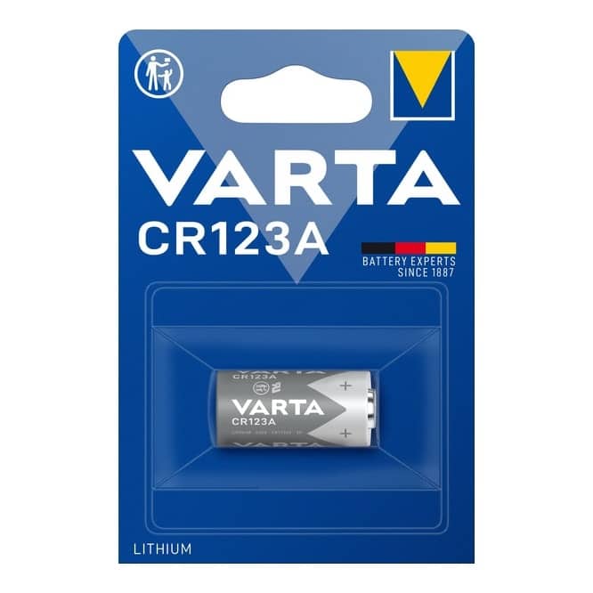 VARTA CR123A Lithium VARTA <br><b>CR123A Batterie </b><br>3V 1