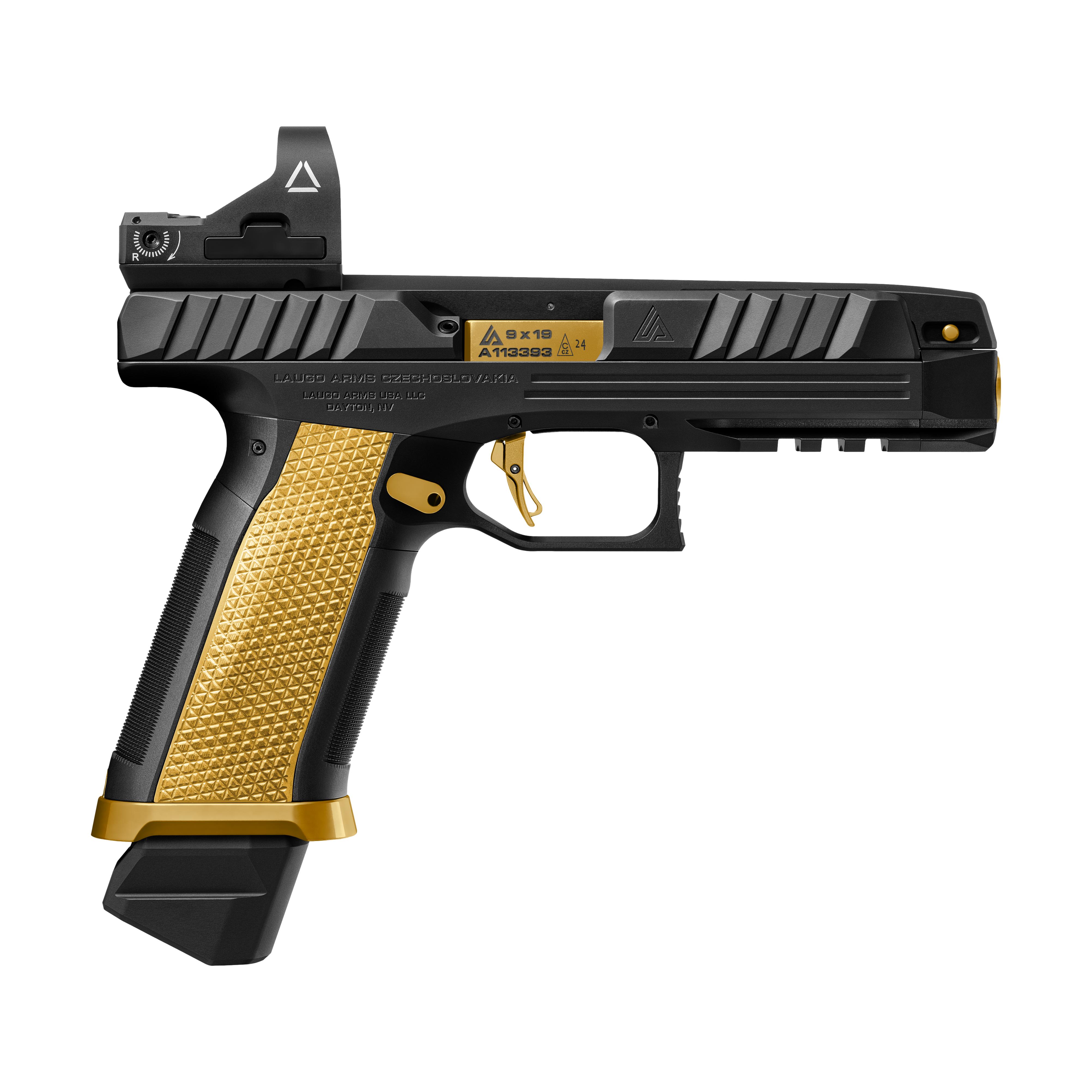 Alien Creator Laugo Arms <br><b>Alien Creator Full Kit</b><br> 9mm Para | Black/Gold 4
