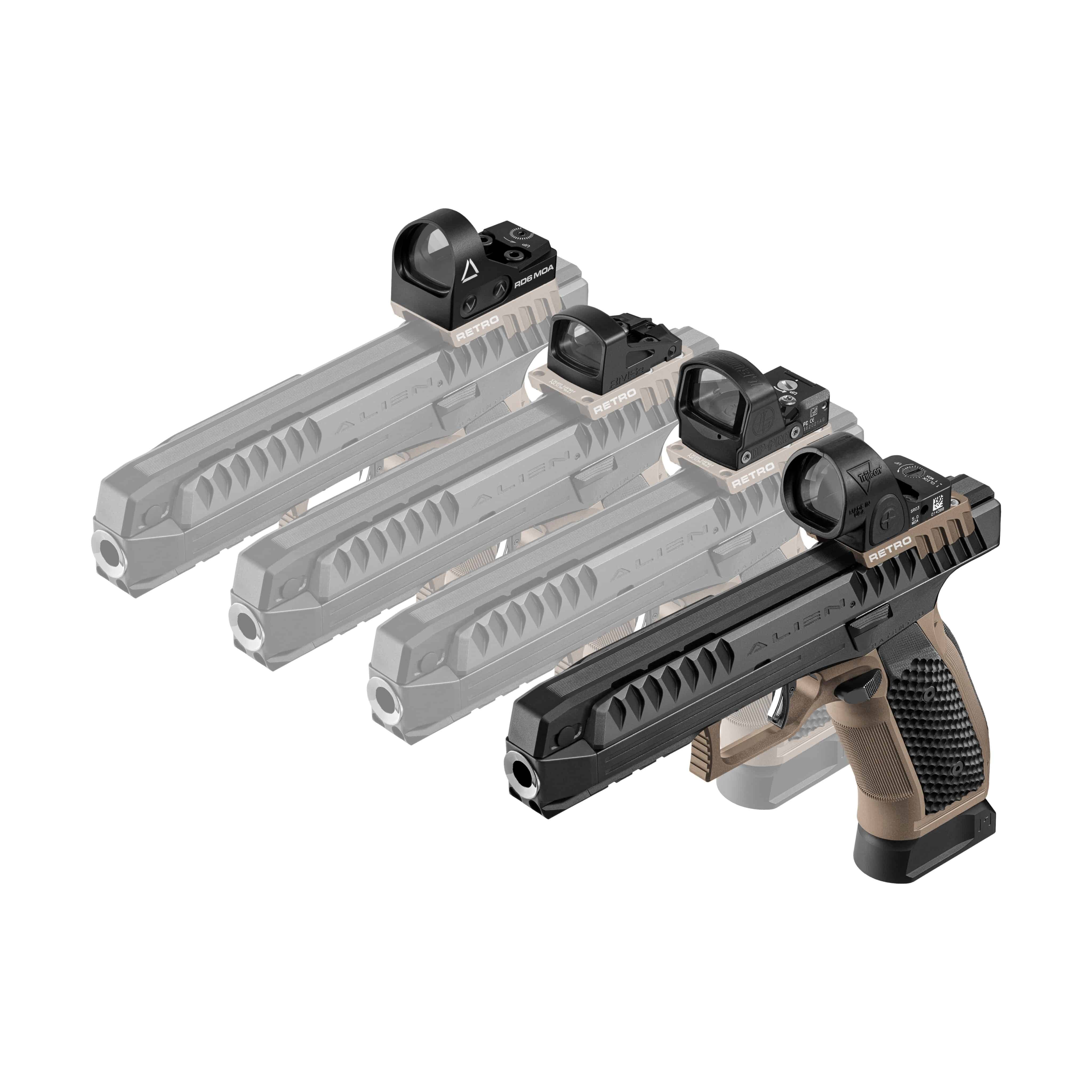 Laugo Arms <br><b>Alien Retro Kit</b><br> 9mm Para | Black/Green 6