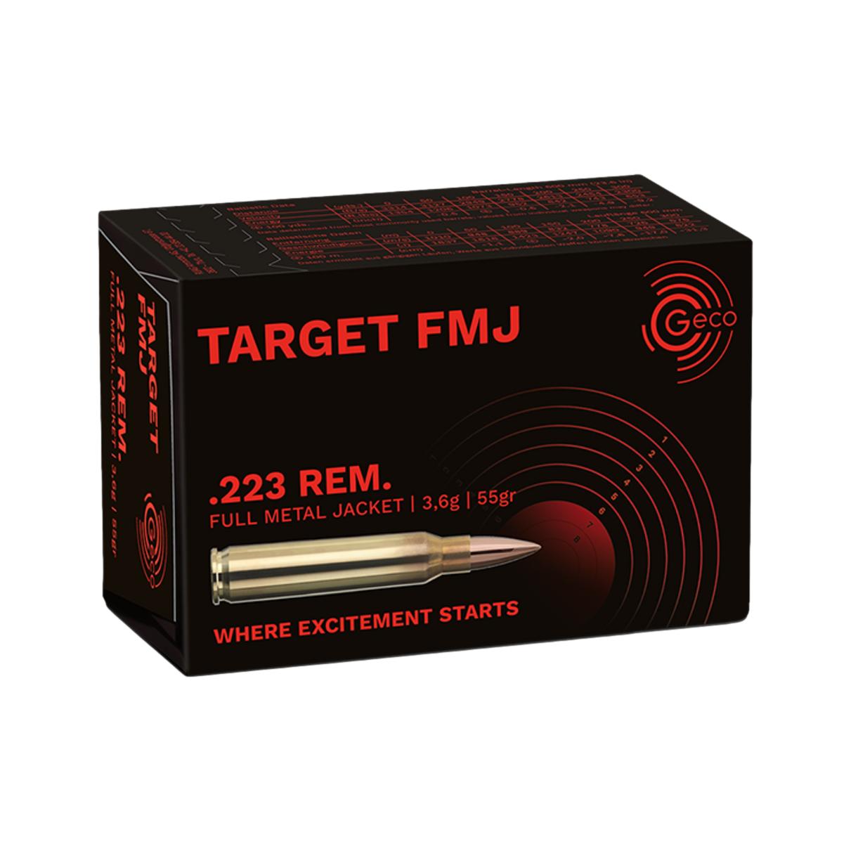 GECO TARGET FMJ .223 Rem. GECO TARGET FMJ .223 Rem.