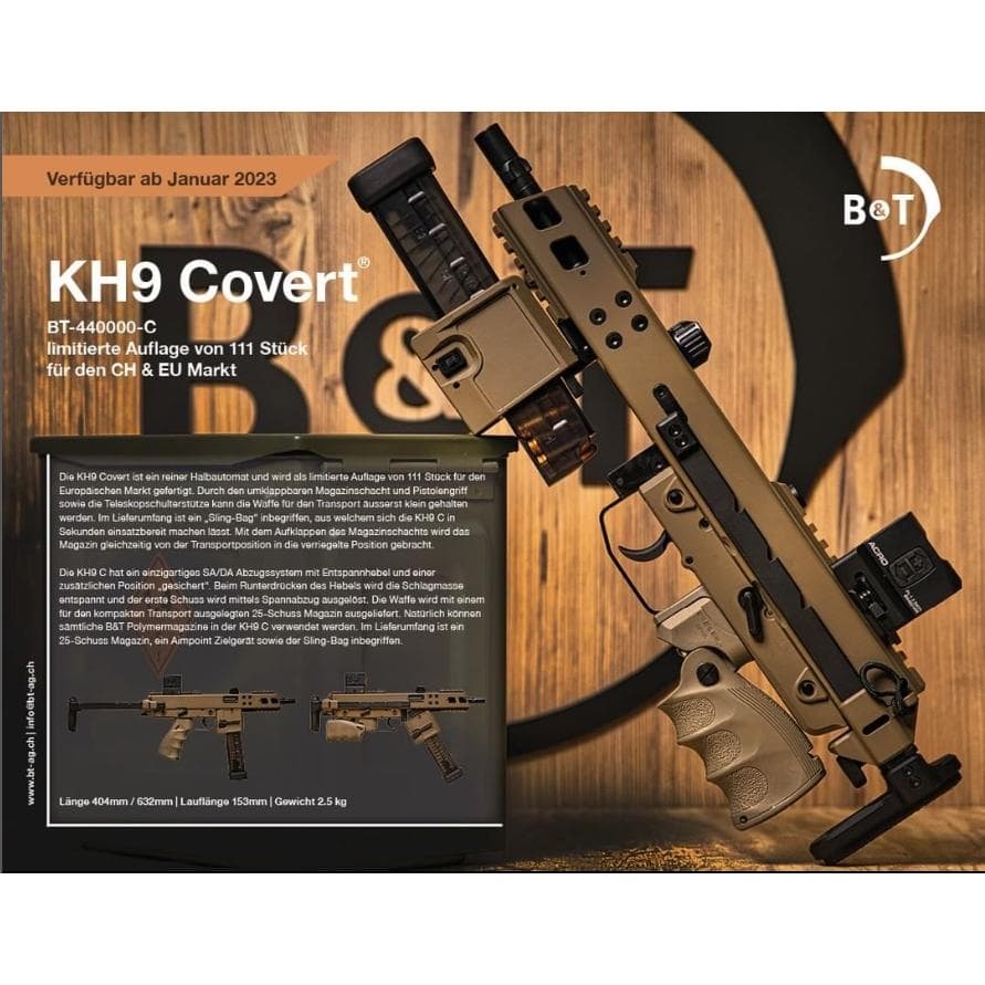 B&T Halbautomat KH9 Covert