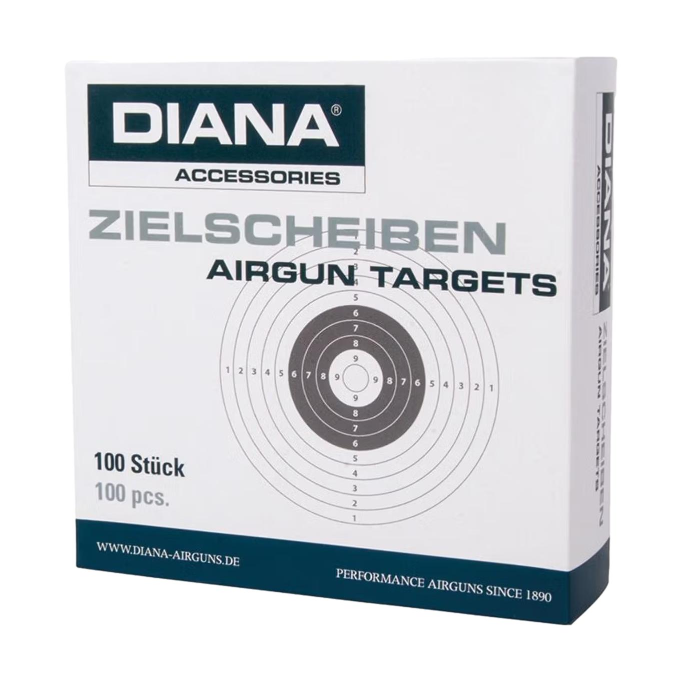 DIANA <br><b>Zielscheiben 14X14 </b><br> 100 Stk 1