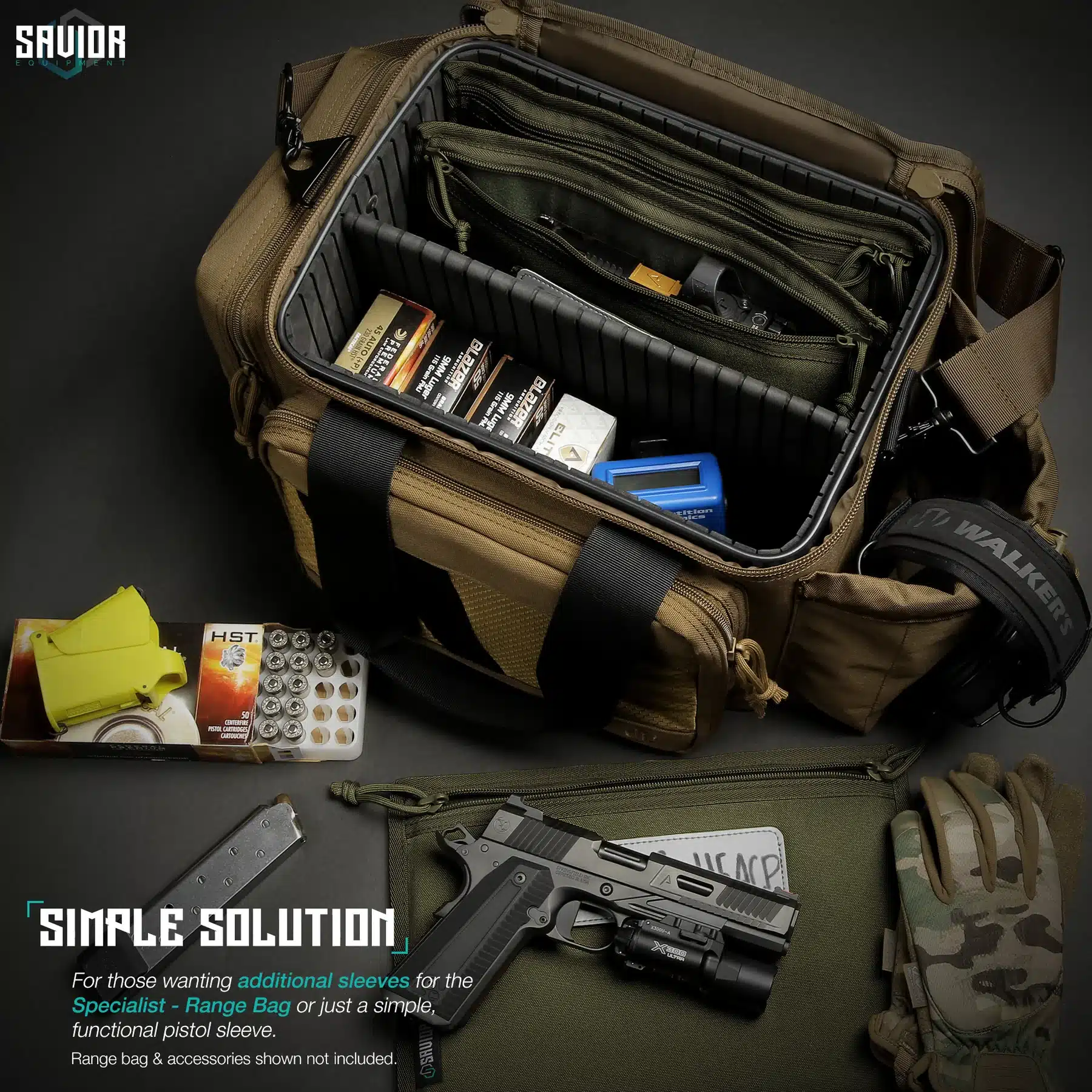hc-ra3gun-spare-3pc-og-4_1800x1800 Savior Equipment <br><b>Pistol Sleeve 3 Stück </b><br> zu Specialist - Range Bag 4