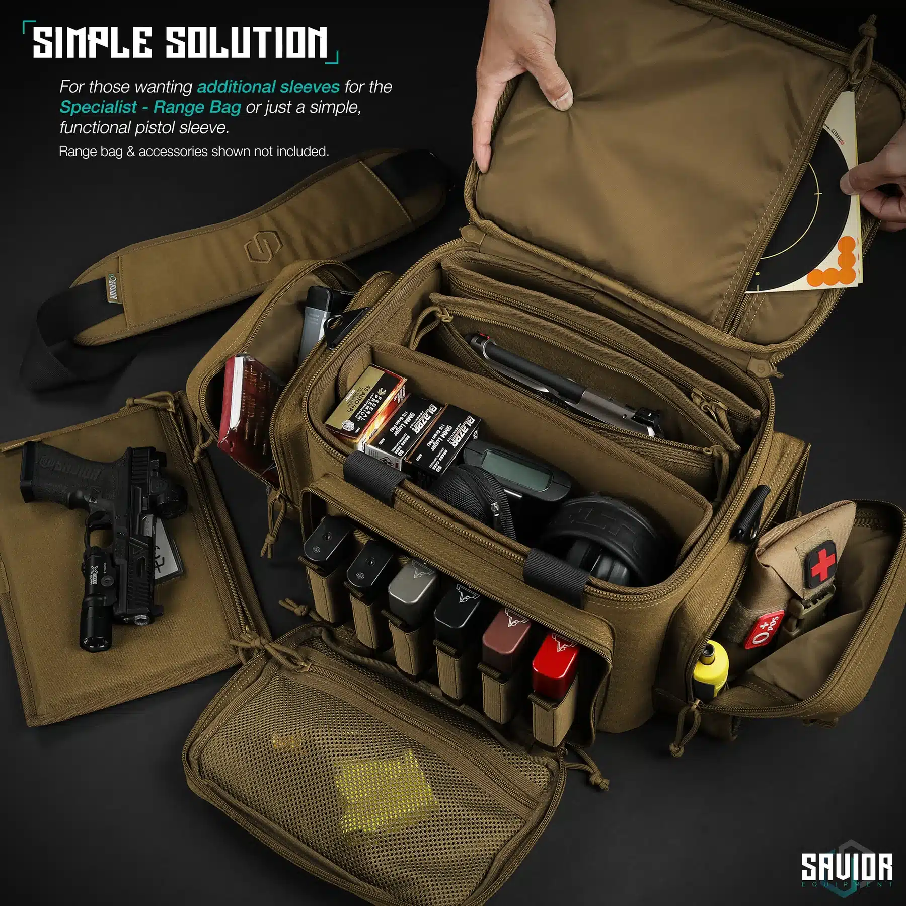 hc-ra3gun-spare-3pc-tn-4_1800x1800 Savior Equipment <br><b>Pistol Sleeve 3 Stück </b><br> zu Specialist - Range Bag 3