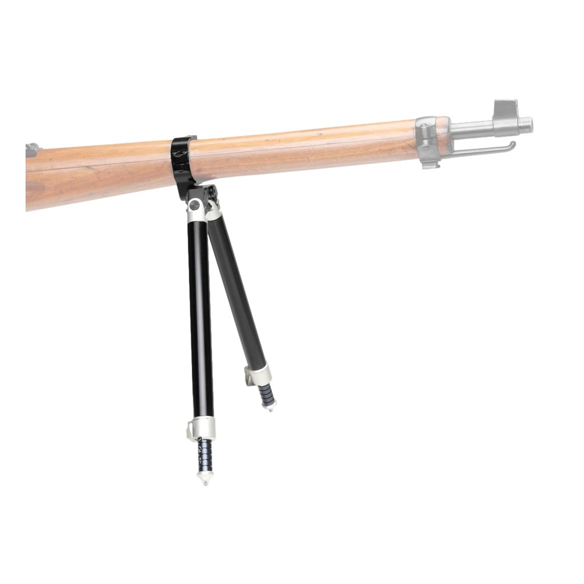 Wyss Zweibeinstütze K31/JG11 Schwarz/Silber/Grau Quick